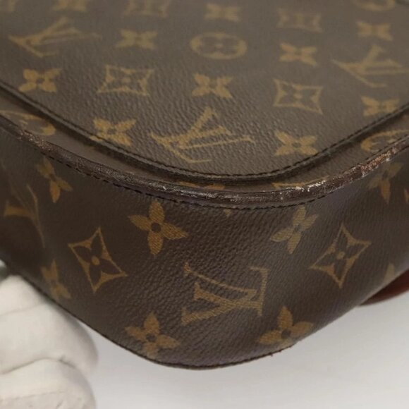 LOUIS VUITTON Monogram Saint Cloud GM Shoulder Bag M51242 LV Auth 128340 - Picture 4 of 16
